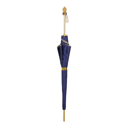 Handmade Umbrellas Featuring 24K Gold-Plated Crystal Handle
