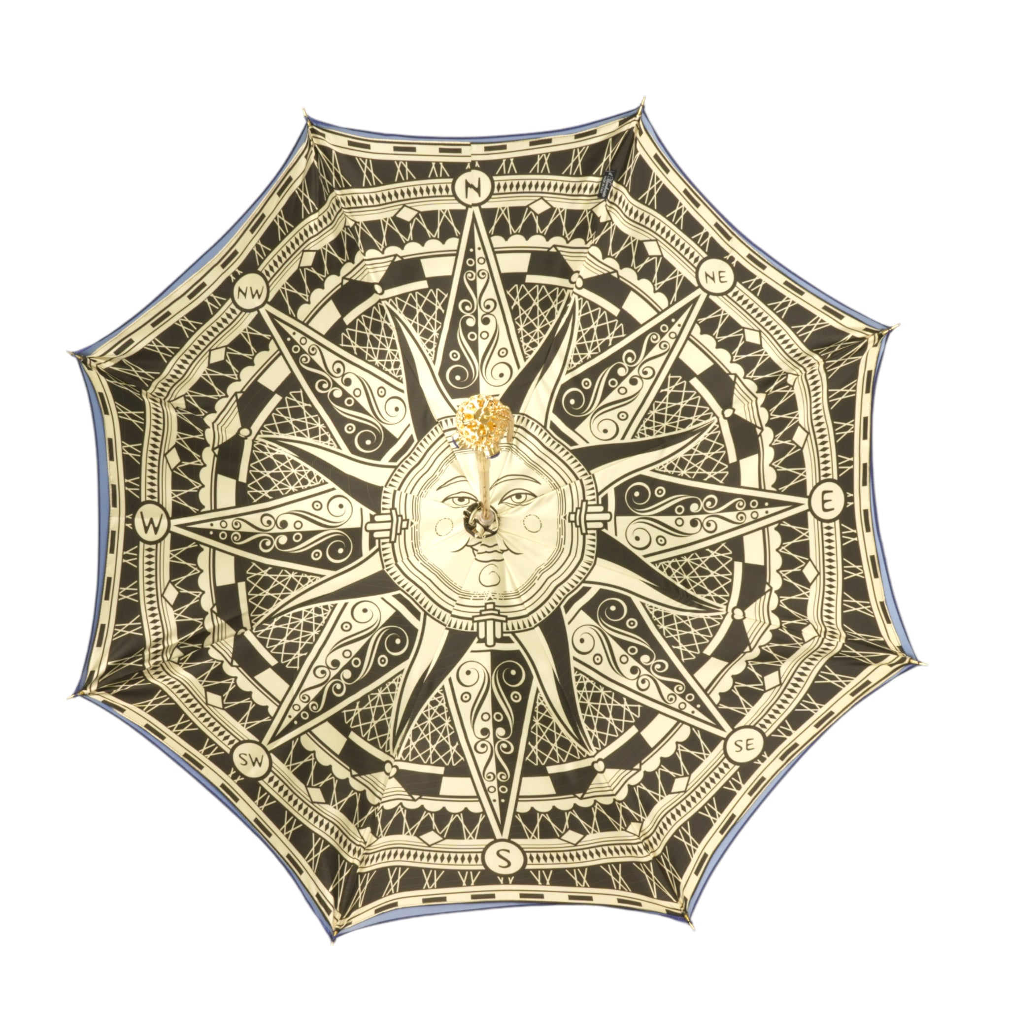 Handmade Umbrellas Featuring 24K Gold-Plated Crystal Handle