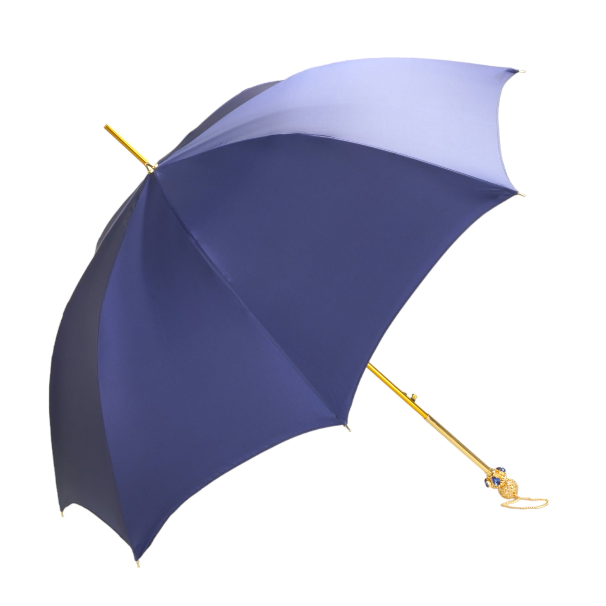 Handmade Umbrellas Featuring 24K Gold-Plated Crystal Handle