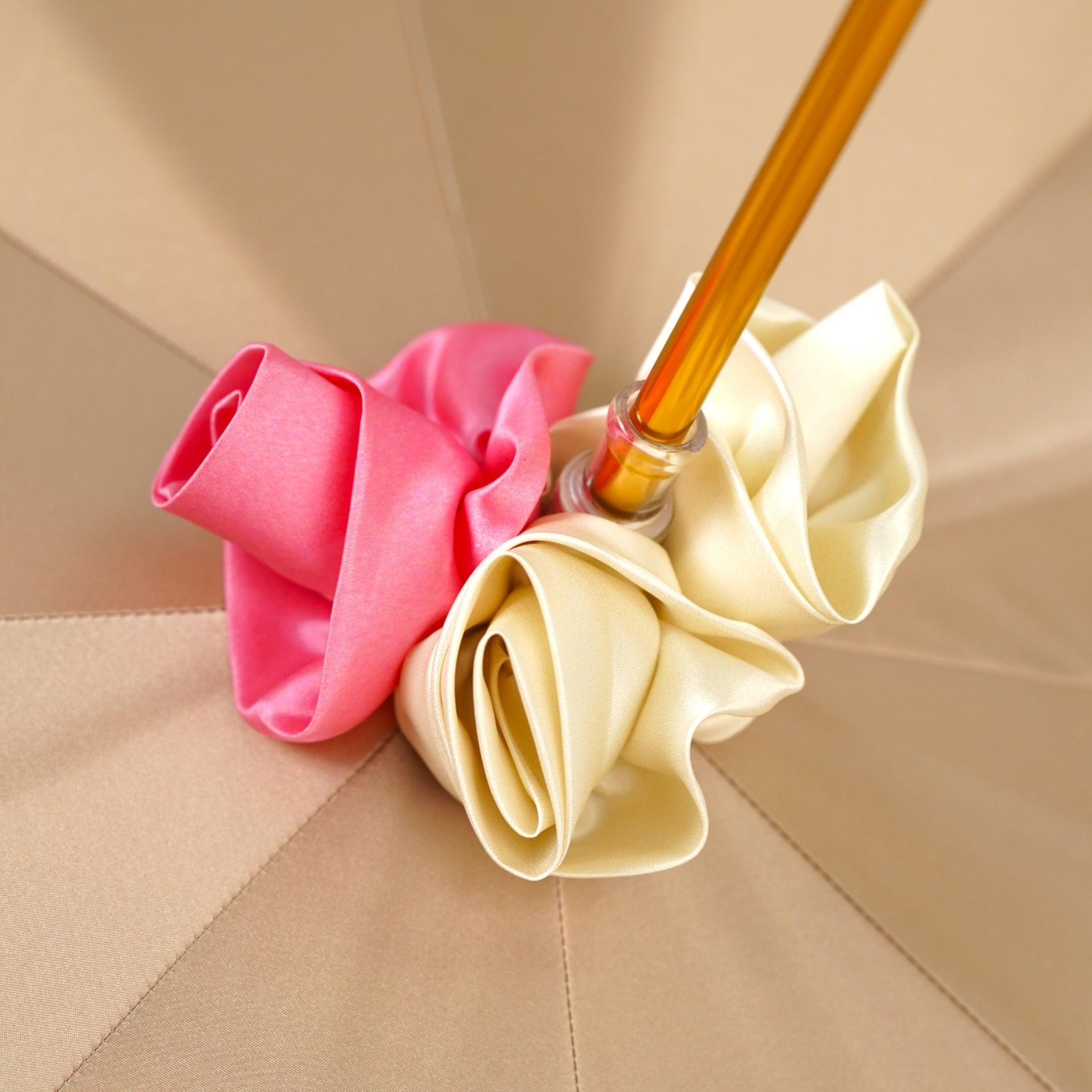 Elegant Premium Craft Umbrella with Hand-Painted Rose Detail