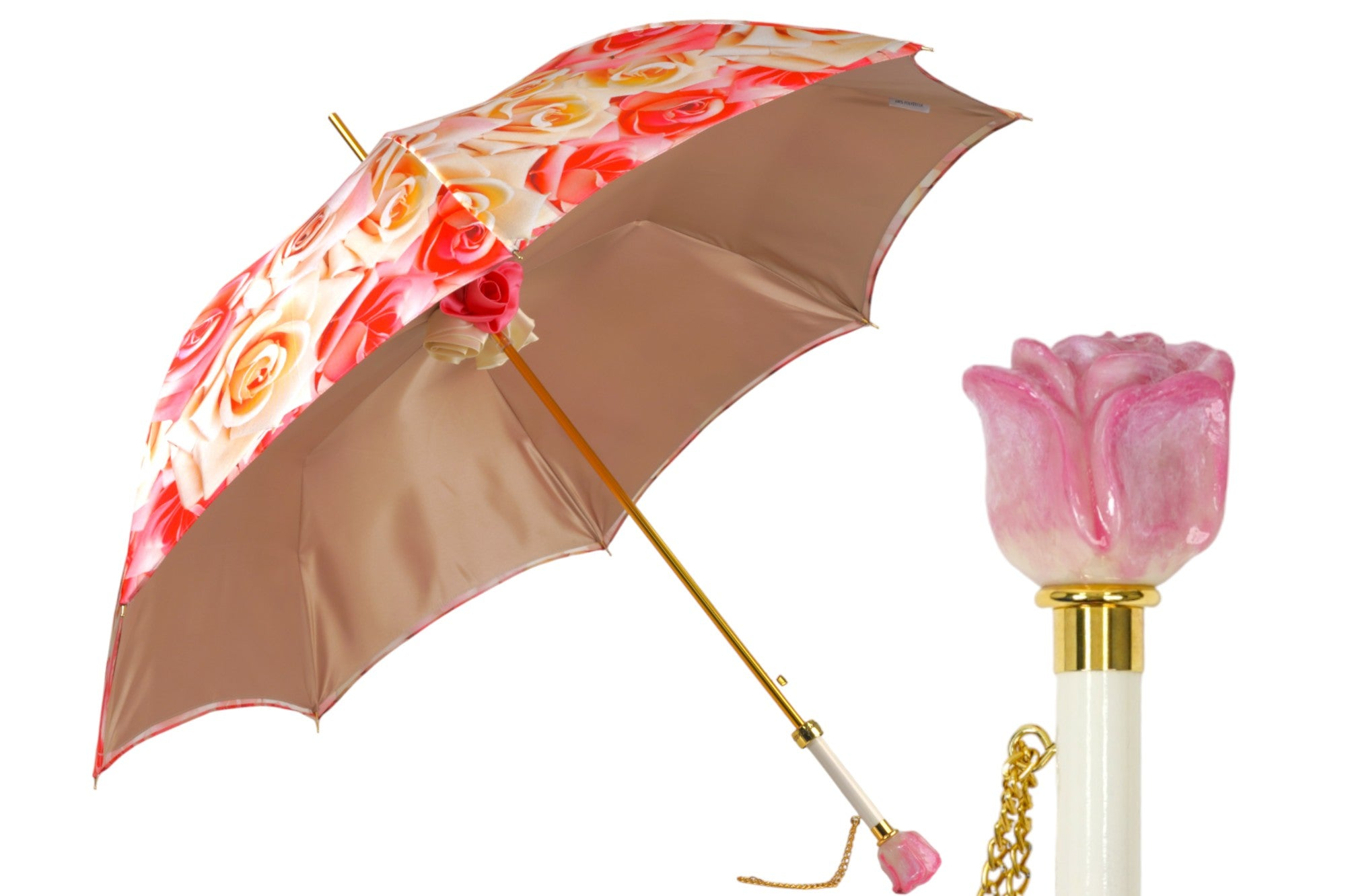Elegant Premium Craft Umbrella with Hand-Painted Rose Detail