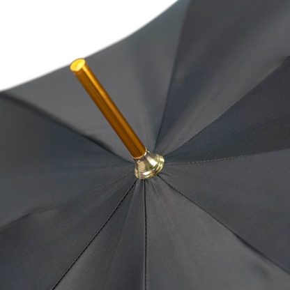 Luxury Satin Umbrella with 24K Gold-Plated Medusa Handle