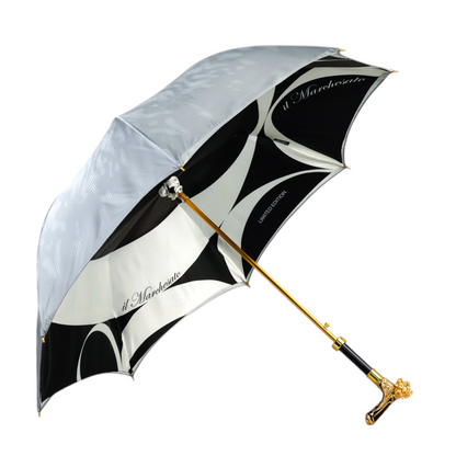 Luxury Lion-Handle Umbrella with 24K Gold Finish – Limited Edition