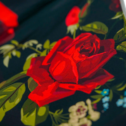 The Royal Rose Interior Umbrella – Elegance in Full Bloom