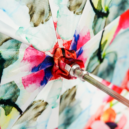 925 Silver-Plated Handle with Crystals - Handcrafted in Italy