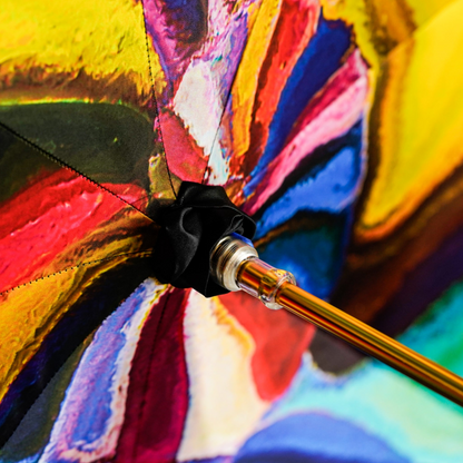 24K Gold-Plated Handle with Crystals - Handcrafted in Italy