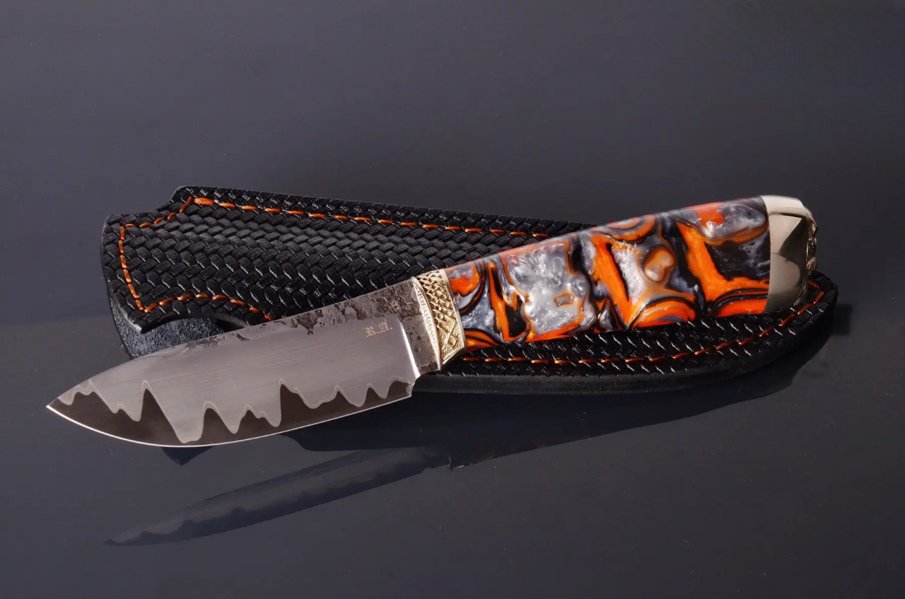 Hand-Painted Luxury Knife