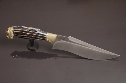 Exclusive Luxury Collectible Knife with Mammoth Tooth Handle