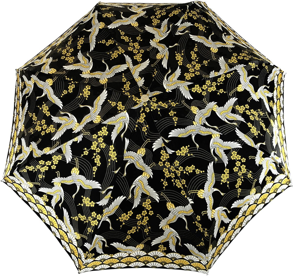 Elegant, Lightweight and Luxurious Heron Art Folding Umbrella