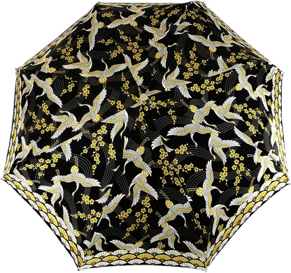 Elegant, Lightweight and Luxurious Heron Art Folding Umbrella
