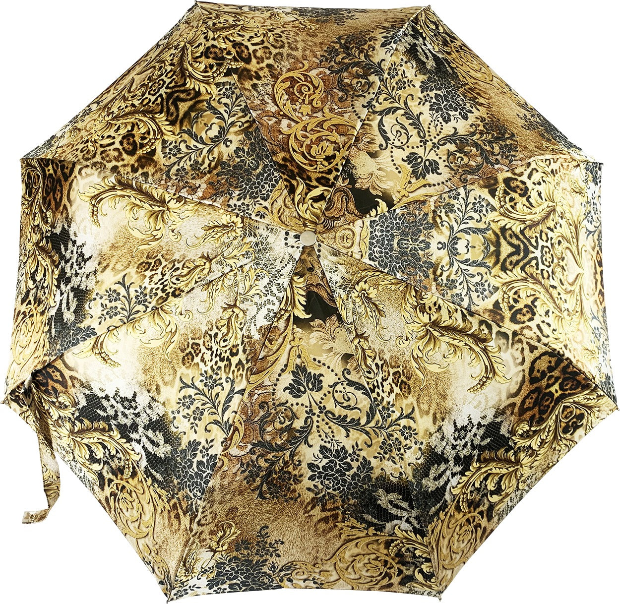 Chic Mini Folding Umbrella for Women with Jeweled Handle