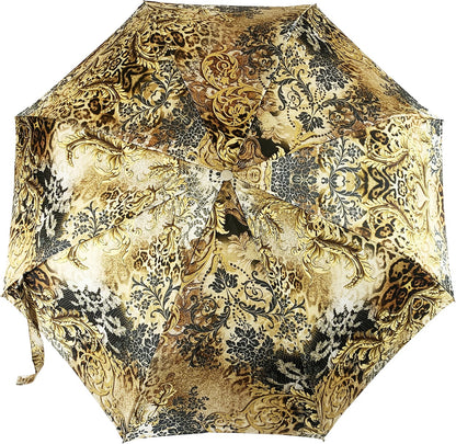 Chic Mini Folding Umbrella for Women with Jeweled Handle