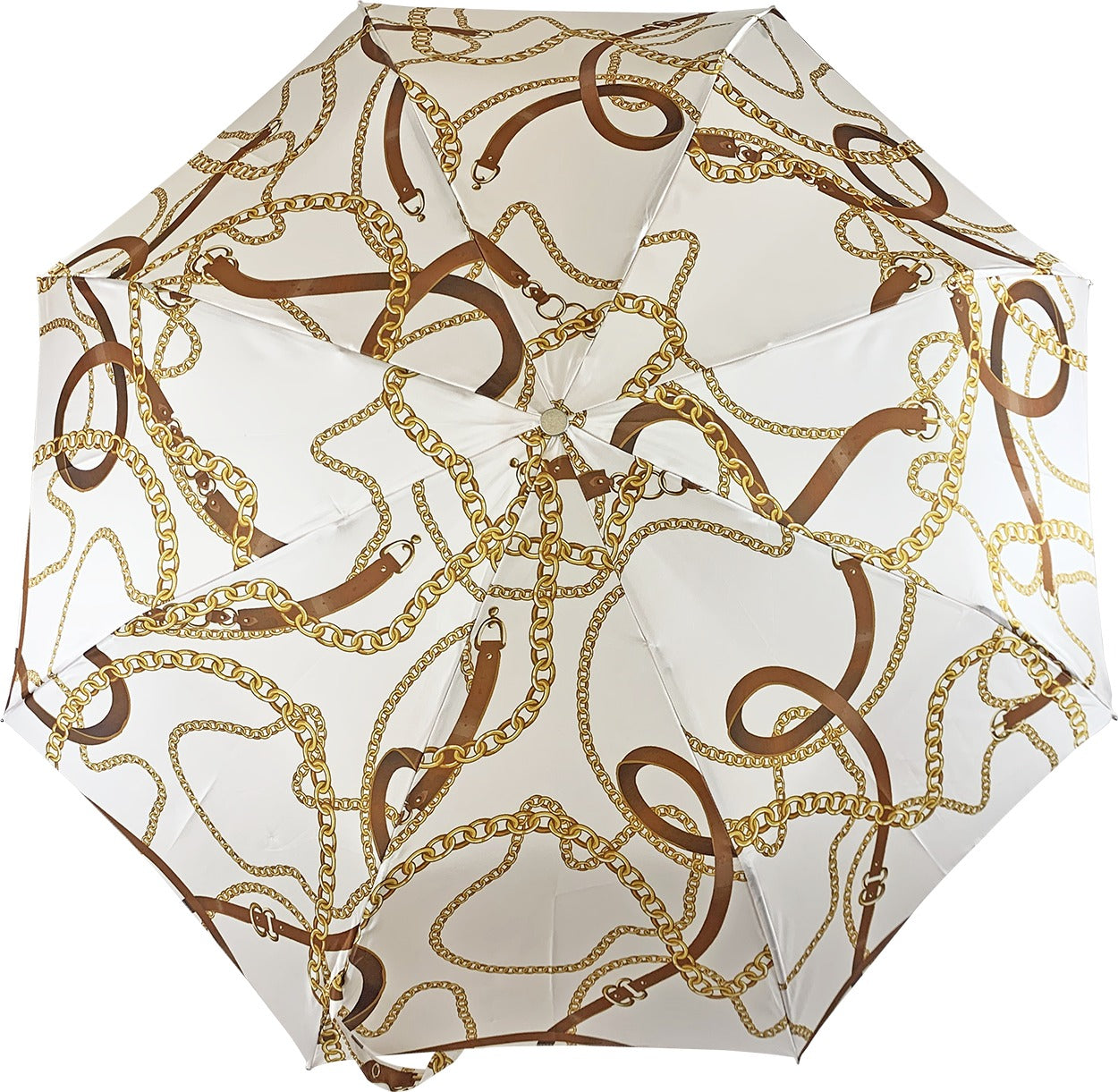 Exclusive Design with Crystal Handle Graceful Women's Folding Umbrella