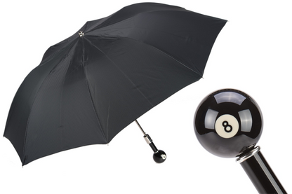 Billiard Pool 8-Ball Folding Automatic Umbrella – Handmade in Italy