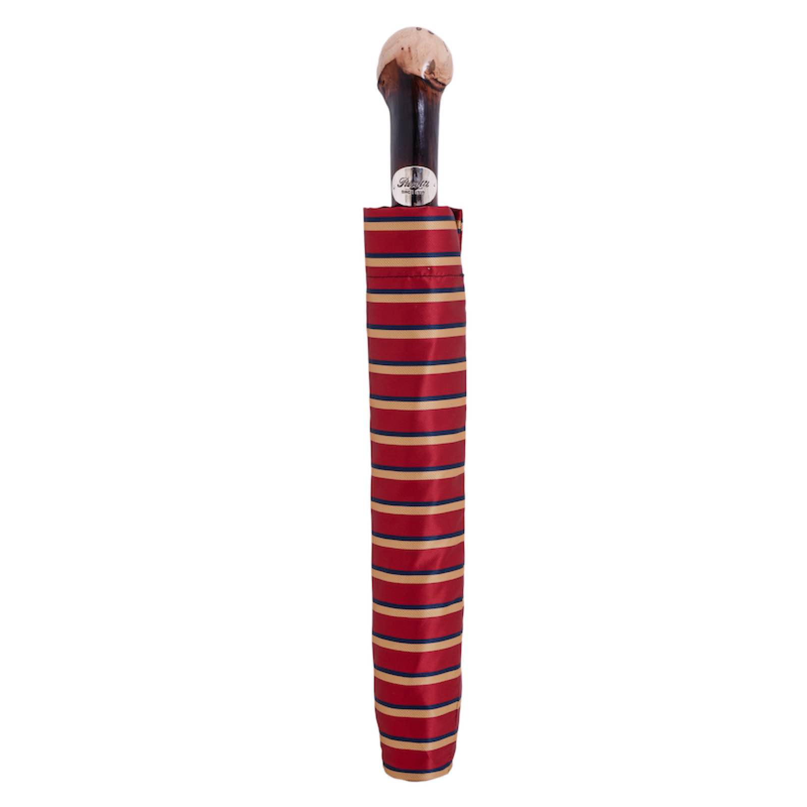 Striped Folding Automatic Opening Umbrella – Handmade in Italy