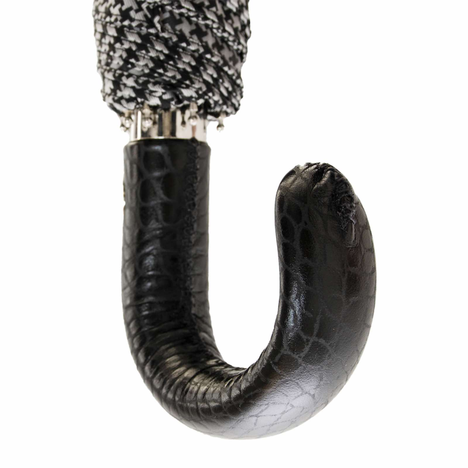 Classic Folding Umbrella with Leather Handle – Automatic Opening