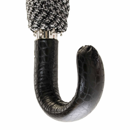 Classic Folding Umbrella with Leather Handle – Automatic Opening