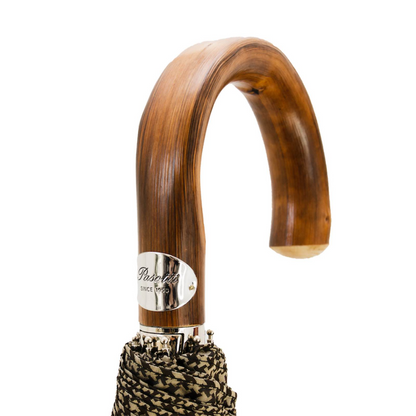 Elegant Men's Folding Umbrella – Automatic Opening, Handmade in Italy