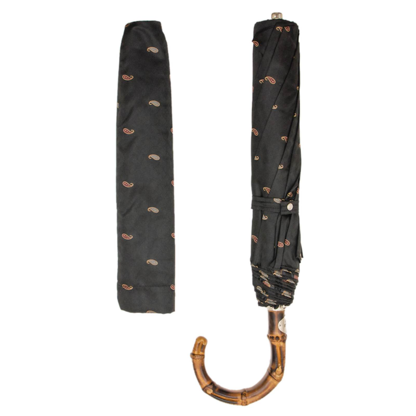 Telescopic Umbrella with Whangee Handle – Automatic Opening