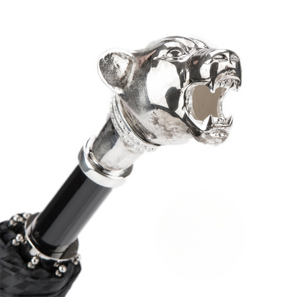 Vintage Panther Folding Automatic Opening Umbrella – Handmade in Italy