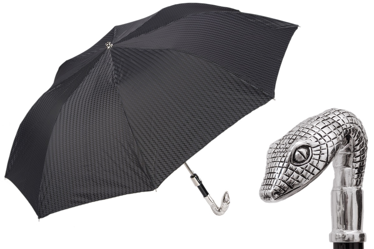 Head of Snake Folding Automatic Opening Umbrella – Handmade in Italy
