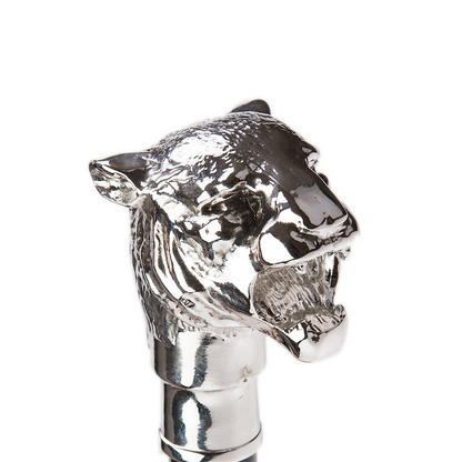 Silver Tiger Folding Automatic Opening Umbrella – Handmade in Italy