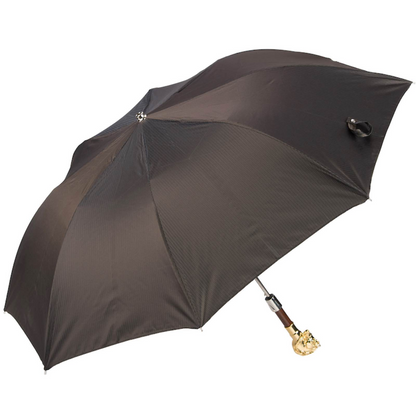 Golden Horse Folding Automatic Opening Umbrella – Handmade in Italy