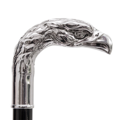 Silver Eagle Folding Automatic Opening Umbrella – Handmade in Italy