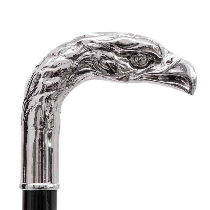 Silver Eagle Folding Automatic Opening Umbrella – Handmade in Italy