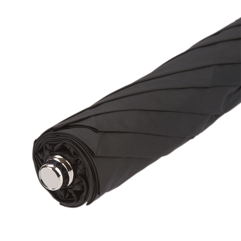 Silver Dog Folding Automatic Opening Umbrella – Handmade in Italy