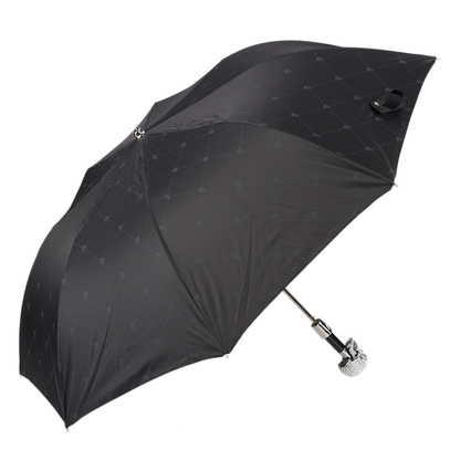 Swarovski Skull Folding Automatic Opening Umbrella – Handmade in Italy