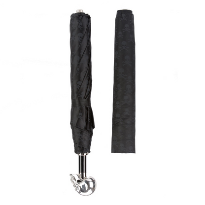 Skulls Print Silver Skull Folding Umbrella – Automatic Opening