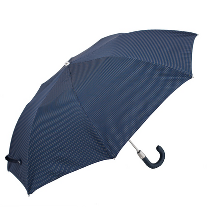 Folding Automatic Umbrella with Leather Handle – Handmade in Italy