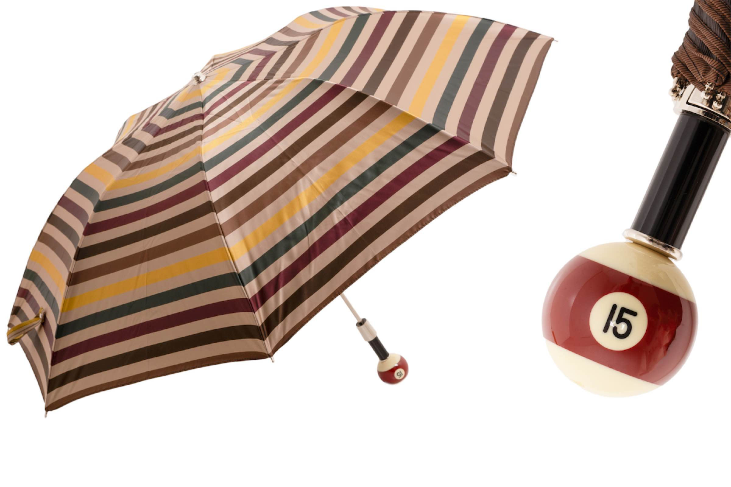 Unique Billiard Pool 15-Ball Folding Umbrella – Automatic Opening