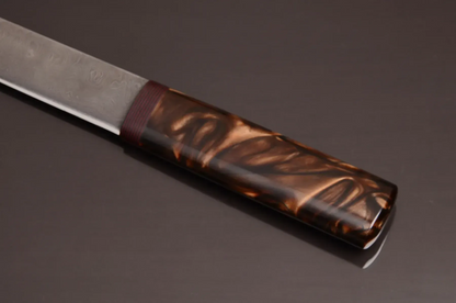 Handmade Yakut Knife – Damascus Steel Blade with Acrylic Handle - Elegant Knives