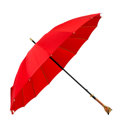 Limited Edition Luxury Umbrella with 24K Gold Panther Handle