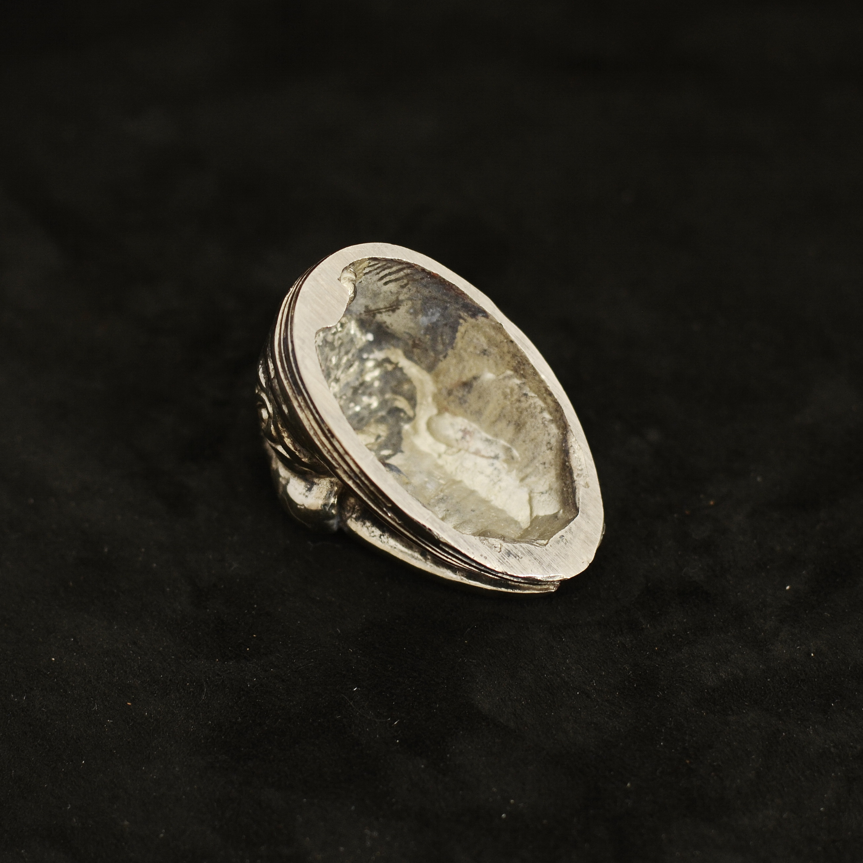 Finger Guard Pommel is made in Bronze