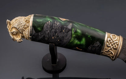 Artisan owl knife collectible