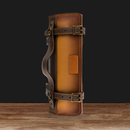 Authentic Cow Leather Chef Knife Roll Bag