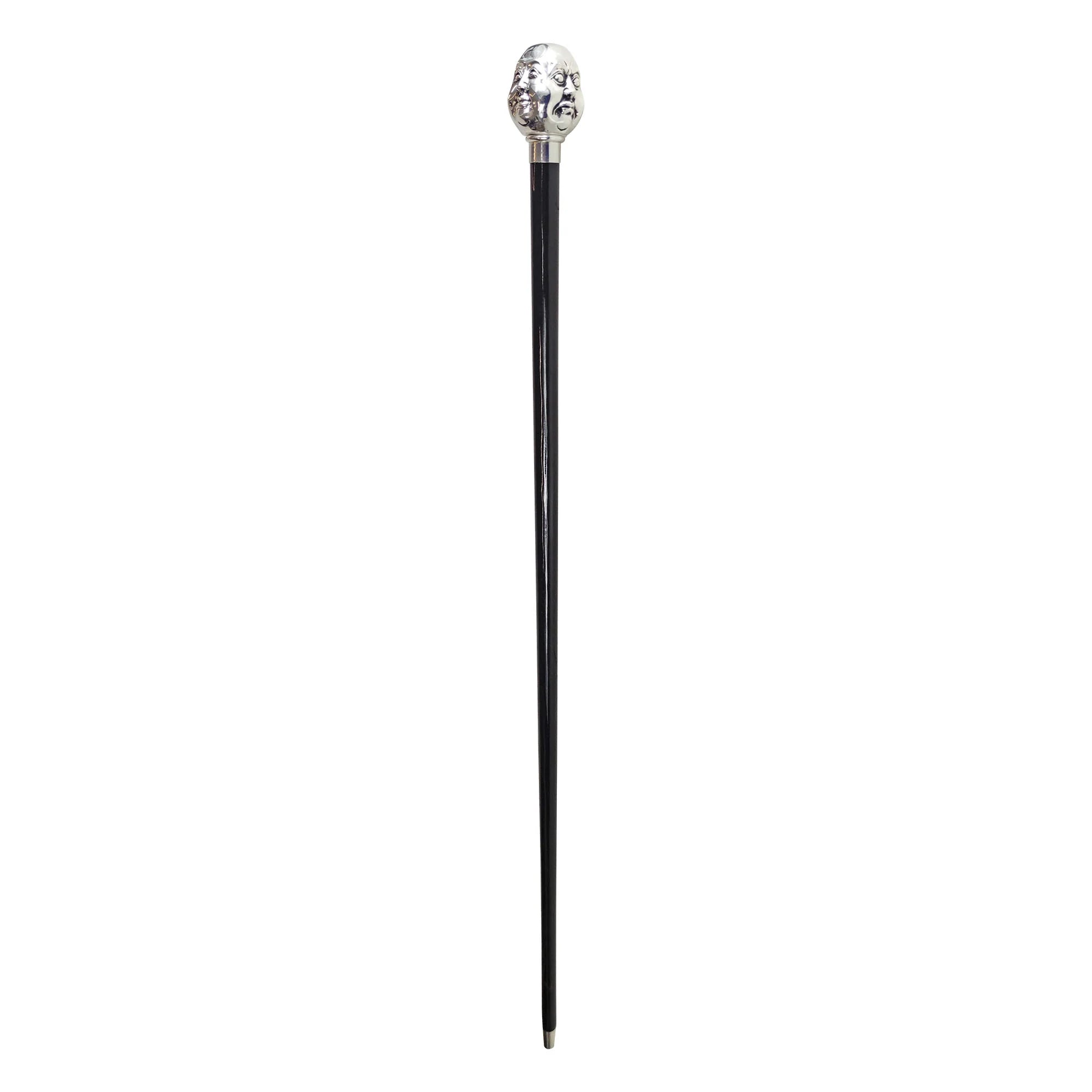 Four Noble Truths Walking Cane – Silver-Plated 925 Handle, Luxury Cane