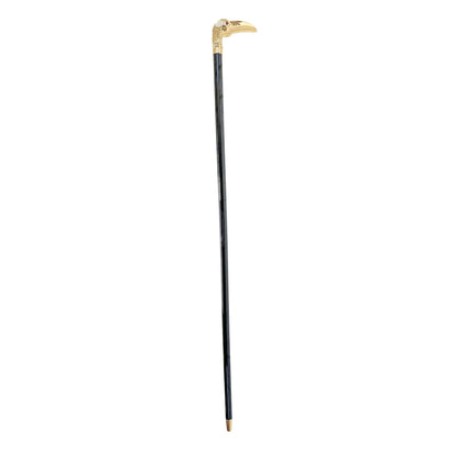 Toucan Walking Cane – 24K Gold-Plated Handle, Luxury Collectible Cane
