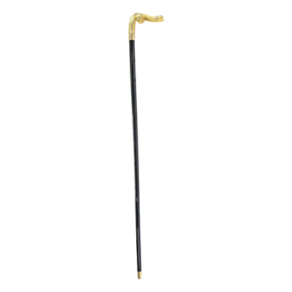 Luxury Gold Snake Walking Cane – 24K Gold-Plated Elegant Stick