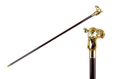 Luxury Camel Handle Walking Cane – 24K Gold-Plated, Elegant Cane