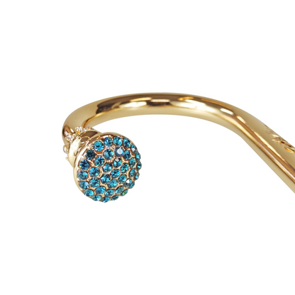 Elegant Italian Walking Stick for Ladies with Crystal Handle