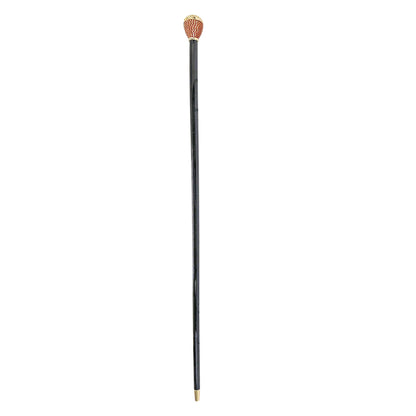 Luxury Walking Cane – 24K Gold Handle with Red Crystals, Men’s Cane