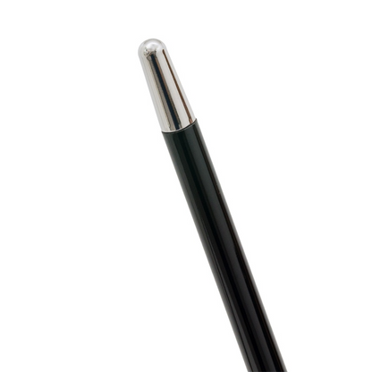 Luxury Silver Bulldog Walking Cane with Metal Handle – Handmade in Italy