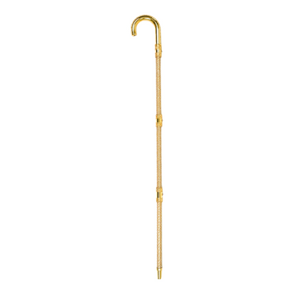 Handmade Swarovski-Encrusted Luxury Walking Cane in 24K Gold Finish