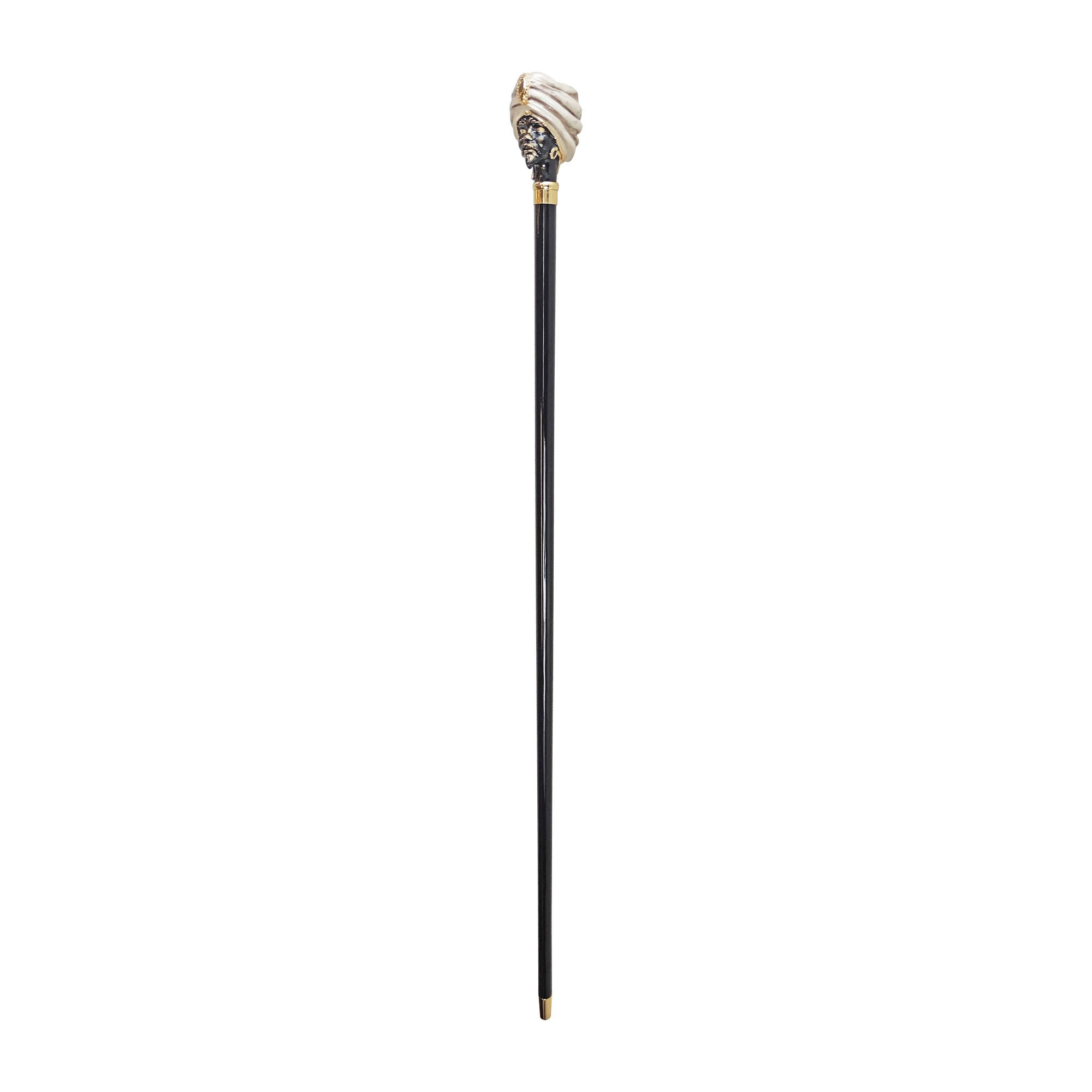 Luxury Men’s Walking Stick with 24K Gold-Plated Hand-Painted Handle