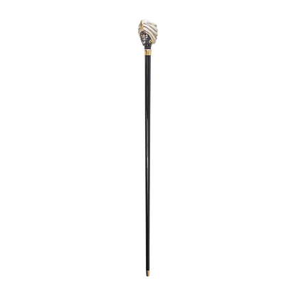 Luxury Men’s Walking Stick with 24K Gold-Plated Hand-Painted Handle