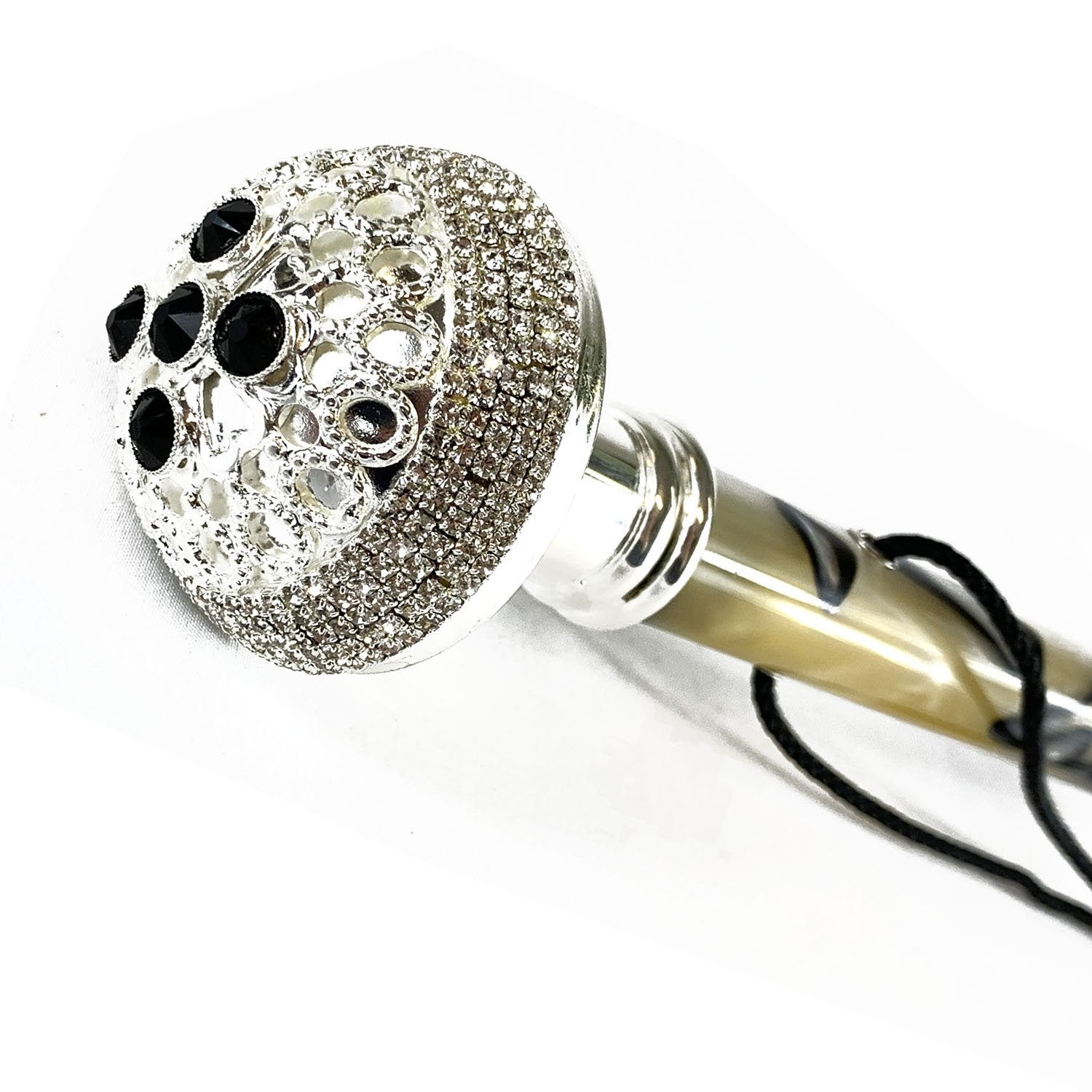 Designer Italian Luxury Silver-Plated Shoehorn with Brass Tongue